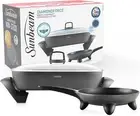 Banquet Electric Frying Pan and Skillet Set, DiamondForce Non-Stick Pan Coati...