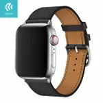 【DEVIA】APPLE WATCH NAPPA 皮革錶帶38/40/41MM共用款-黑色(NAPPA頂級皮革)