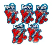 5 LOT Taste Beauty KOOL-AID Tropical Punch Flavored Individual Packed Lip Balms