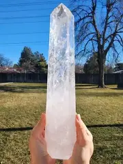 Clear Quartz Crystal Polished Tower Brazil 4.87lbs.