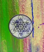 FULL MOON 'METATRON' sticker decal sacred geometry sunproof waterproof