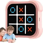 Handheld Puzzle Game Console, Funny Noughts and Crosses Game for Kids Adults, Electronic Chess Classic Board Games, Portable Travel Education Fidget Toy for Boys Girls