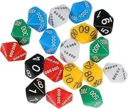 Gogogmee 18pcs Sided Plastic Dice for Board Games Party Supplies and Home Bar Fun Lightweight Game Dices for Endless Entertainment
