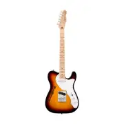 Squier Affinity Series Telecaster Thinline Electric Guitar, Maple FB, Sunburst