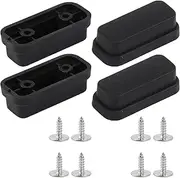 RDEXP 4 Pieces Luggage Bottom Side Stand Feet 1.65x0.75x0.51inch w/Screws for Suitcase