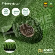 20SQM 2x10m Synthetic Artificial Grass Floor 12mm Fake Lawn Turf Plastic Plant