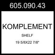 IKEA KOMPLEMENT Shelf Gray-beige 19 5/8x22 7/8" 605.090.43