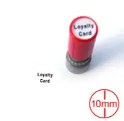 5mm / 10mm Custom Business Logo Name Reward Loyalty Card Flash Stamp Self Inking