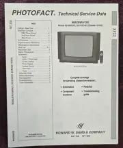 Sams Photofact 3322 Service Manual for Philips Magnavox RS1966B421, RS1972C421