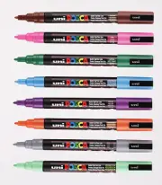Uni Posca PC-3M Paint Marker Pens paint pens - Box of 12 by Colour