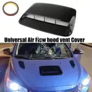 Glossy Black Car Hood Scoop Cover Air Vent Flow Intake Decorative Bonnet Cover