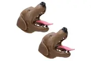 2PK Schylling Stretchy Dog Hand Puppet Kids Pretend Role Play Toy 15cm Asst. 5y+