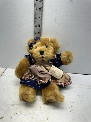 Russ Berrie Plush Amelia Soft Patriotic Teddy #1983 Bears from the Past 10° #Y6