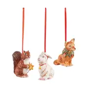 Nostalgic Ornaments - Forest Animals Set, 3pcs