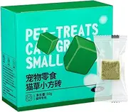 Cat Grass Snack Natural,60g Freeze Dried Teething Chew Cat Grass Snack | Cleaning Cat Teeth Edible Catnip Toys Interactive for Living Room, Balcony