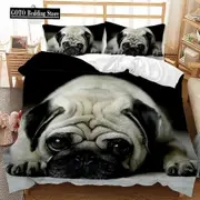 v146 Bed Sheets Cartoon Bedding Set - Pcs Red Lollipop Dog Duvet Cover Sets Bed Linens Pet Cat Adults Kids Single Double Bedclothes Beddings 3-Piece B