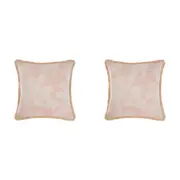 2PK Linen House Tourelles Paprika European Pillowcase 65x65cm - Natural