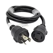 NEMA L5-30P Male to L14-30R Generator to Transfer Switch Adapter, for Home