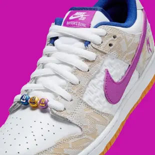 【NIKE 耐吉】休閒鞋 RAYSSA LEAL X NIKE DUNK SB ROYAL VIVID PURPLE 聯名款 紫白 男款 女段 FZ5251-001