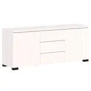 Charles Lowline Buffet Unit Sideboard Storage Cabinet W/ 2-Door 3-Drawer White