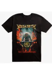 Megadeth New World Order Mens T-Shirt, Black, Size M