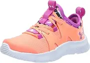 [Under Armour] Girls' Pre School Infinity Alternate Lace, (800) Flare Orange/Vivid Magenta/Vivid Magenta, 1, US