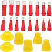 Gadpiparty 22pcs Glue Nozzle Caulk Finishing Tool Screw on Caulking Nozzle Tips Caulk Saver Sealer Caps Universal Tool Caulking Finishing Nozzle Silicone Applicator Tool Stainless Steel