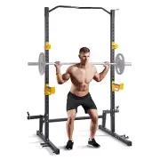Squat Stand Power Rack, Multi-Functional Power Rack with Pull up Bar, Hook, and