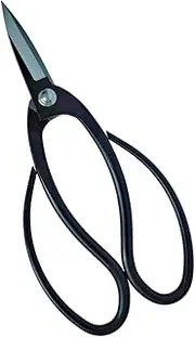Professional Bonsai Scissors - 190mm Japanese Steel Root Shears, Black