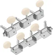 SWOOMEY 3 Left 3 Right Electric Guitar Tuning Knobs Metal Pegs Classic Vintage Look Guitar Tuning Tool Easy Mounting Caps