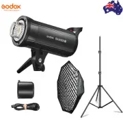 Godox SK400IIV Bowens Studio Flash Strobe with 95cm Grid Softbox Light Stand