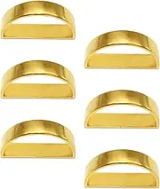 Metal Napkin Rings,Exquisite Tissue Holder Buckles | Semicircle Metal Napkin Rings Set of 6 Tissue Buckles for Dining Table Decorations