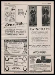 1929 Triangle Raincoats Ne York Photos Badger Port Washington Wisconsin Print Ad