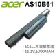 6芯 日系電芯 AS10B61 電池 ACER 宏碁 3820TZ 4820T 4820TG 482 (9.3折)