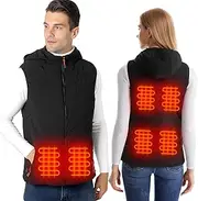 [GarBull] Heated Vest Women Men Universal USB Rechargeable Power Heating Vest (without Battery) Heated Jacket Heated Vest 3 Temperature Levels 11 Heating Zones Suitable for Outdoor Activities