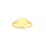 9ct Gold Oval Kids Signet Ring