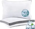 Standard Pillows Set of 2, Shredded Memory Foam Pillows, Adjustable Bed Pillo...
