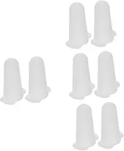 COLLBATH 4sets Cake Piping Tip Covers Flexible Silicone Cake Decorating Frosting Nozzle Covers 2pcs*4