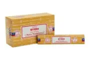 Satya Myrrh Incense Sticks Aroma Relaxation Fragrance 15g x12 Packets