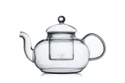 1200ml Glass Teapot with Removable InfuserStovetop Safe Tea KettleBlooming & ...