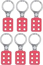Lockout Tagout Hasp, Aluminum Alloy Extended Jaw Safety Lock for Industrial Use, 38mm Jaw Inner Diameter 6 Hole Lockout Padlock Hasp with High Security for Factories and Workshops