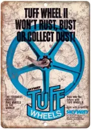 Skyway BMX Tuff Wheels Mag Metal Sign Vintage Look Reproduction B163