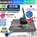 戴森 DYSON 日本版V8 SV10 3000MAH 日本V8系列2400MAH版吸塵器電池可用 ABSOLUTE FLUFFY