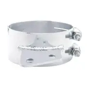 BESTfit 6 Inch Chrome-Plated SS Wide Angled Exhaust Clamp For Peterbilt