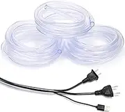 3 Packs Cord Protectors from Pet Flexible PVC Cable Cover Keep Cats from Chewing Cords, Dog Cord Protector Electrical Wire Protector Tubing Clear Cable Sleeves, Home Office School Supplies(10 ft)
