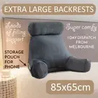 85cm Large Backrest Reading Bed Pillow Back Support Arm Rest Neck Roll Cushion
