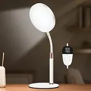 Sunlamlux UV-Free 10000 Lux Light Therapy Lamp with 3 Color Modes & Adjustable Brightness & Timer, Happy Therapy Lamp for Mood Boost