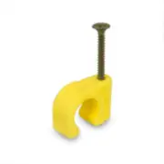 30x Plastec METAL TEK QUICK CLIP Suits 25mm Gas PEX Pipe, YELLOW 15049