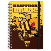 Hawthorn Hawks AFL A4 Spiral Hard Cover Mascot Notebook