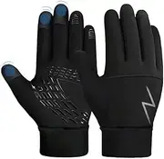 [FSCLJ] Winter Children's Thermal Gloves, Lightweight Running Gloves Anti-Slip Cycling Gloves Touch Screen Gloves